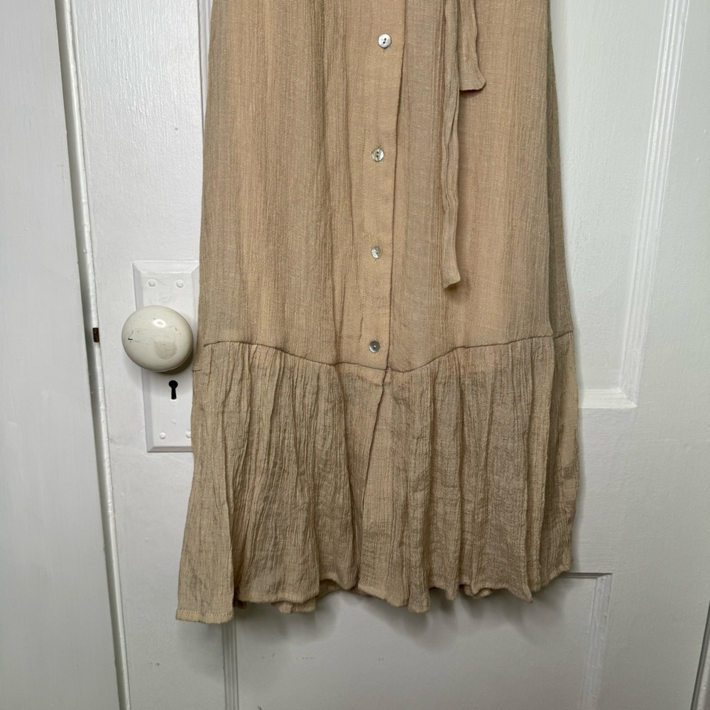 Indigo Rose Coastal Button Down Midi Dress Size Medium - Picture 8 of 13